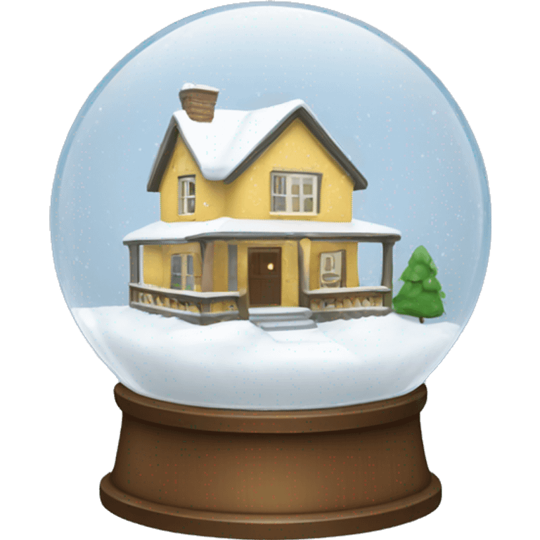 House Snow globe  emoji