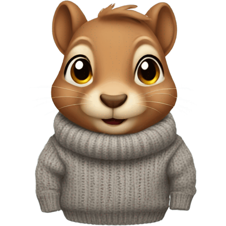 squirrel wearing sweater  emoji