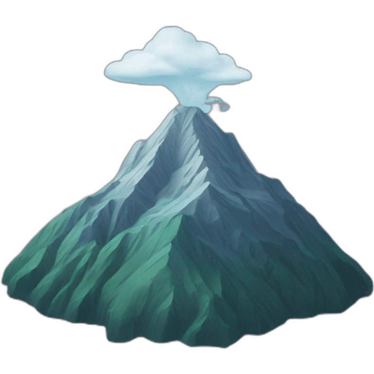 inverted mountain emoji