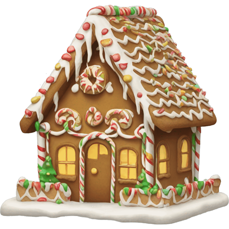 Gingerbread house emoji