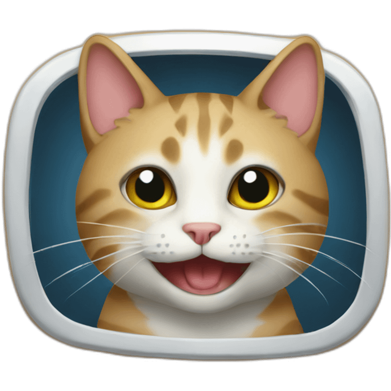 Cat on board emoji