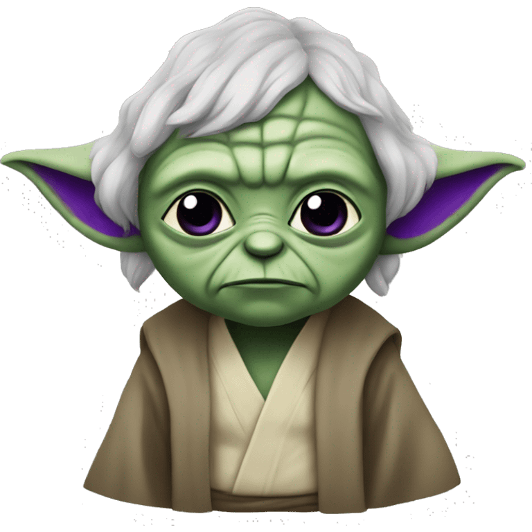 yoda with purple skin emoji