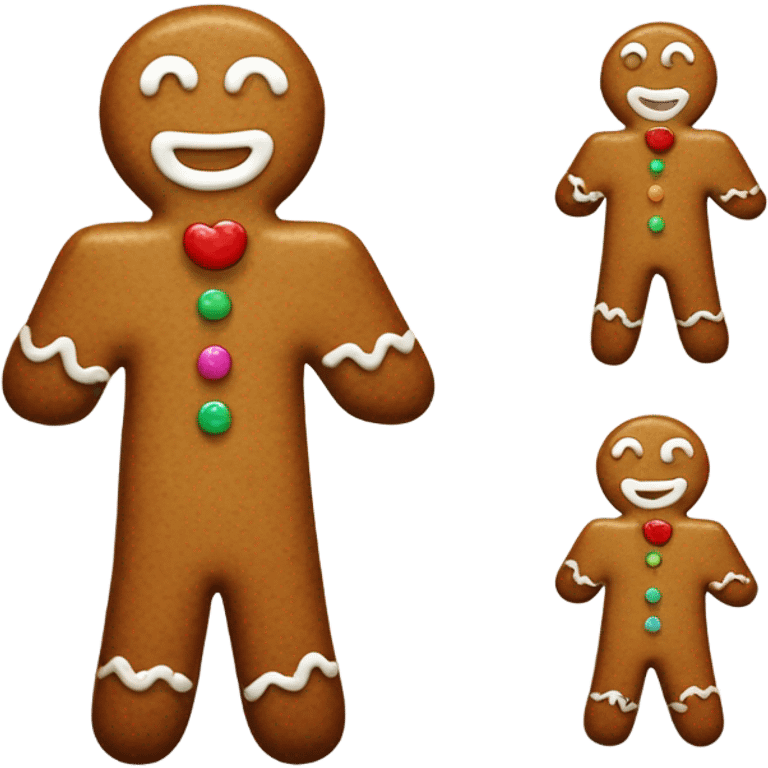 Gingerbread man emoji