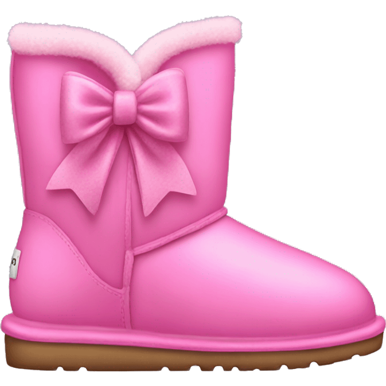 Pink uggs with bows emoji