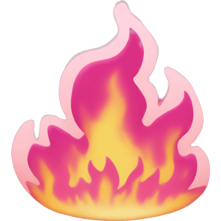 Pink fire emoji