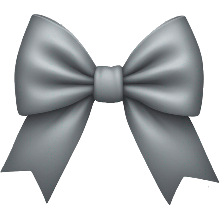 Grey bow emoji