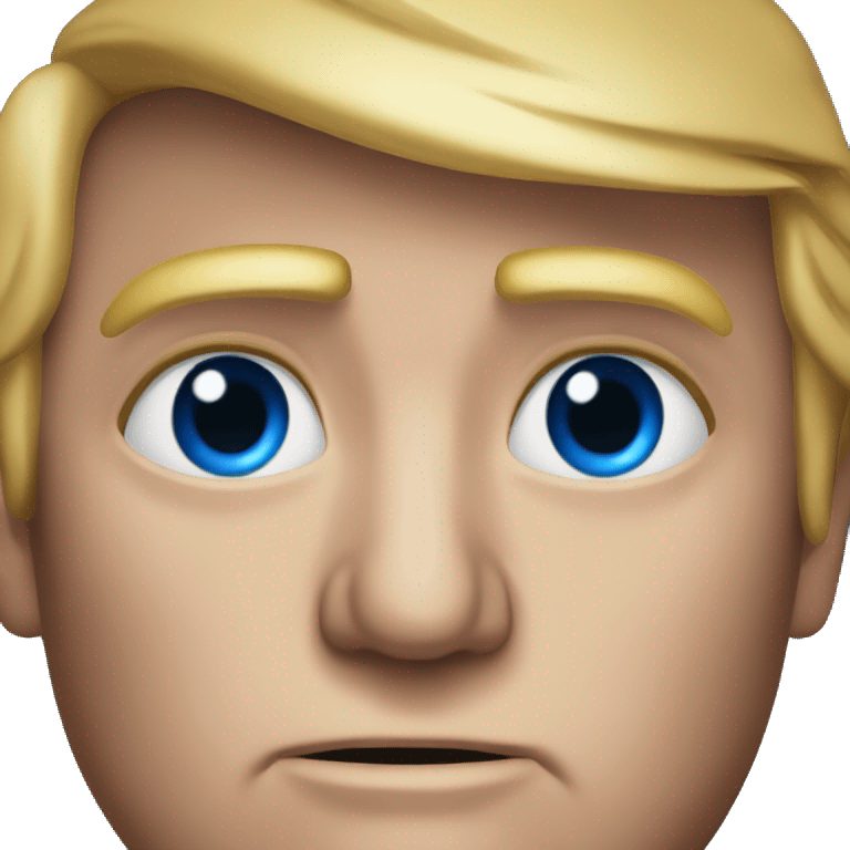 Donald trump  blue eyes emoji