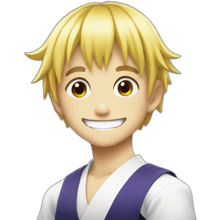 Kurapika-smiling emoji