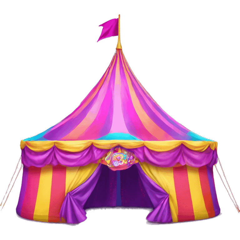 lisa frank circus tent emoji