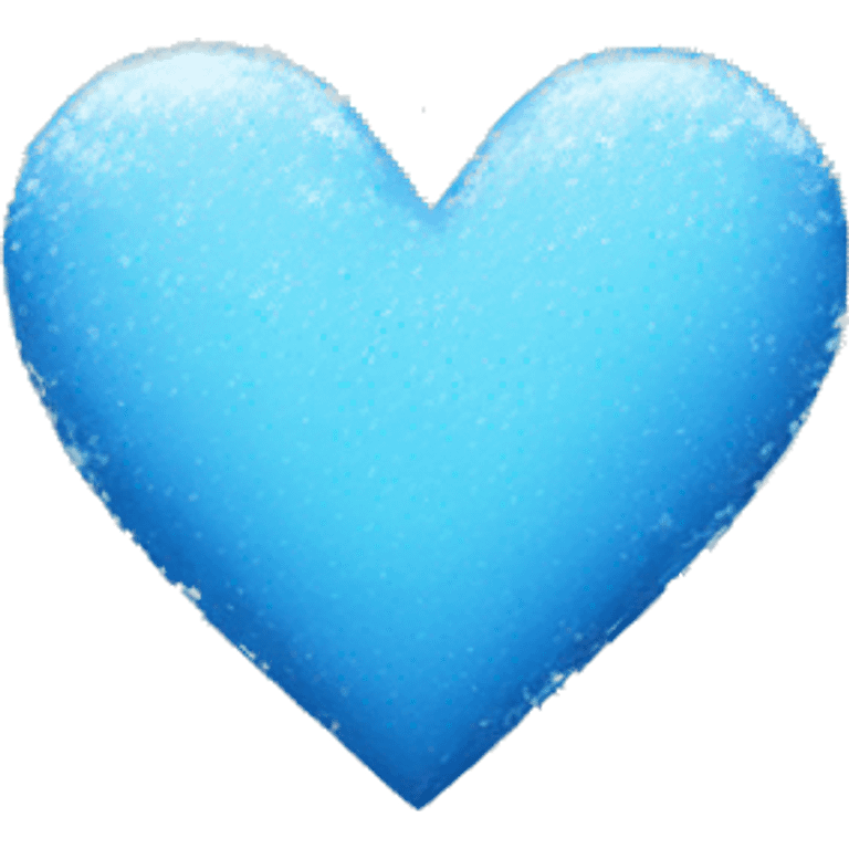 Winter blue heart  emoji