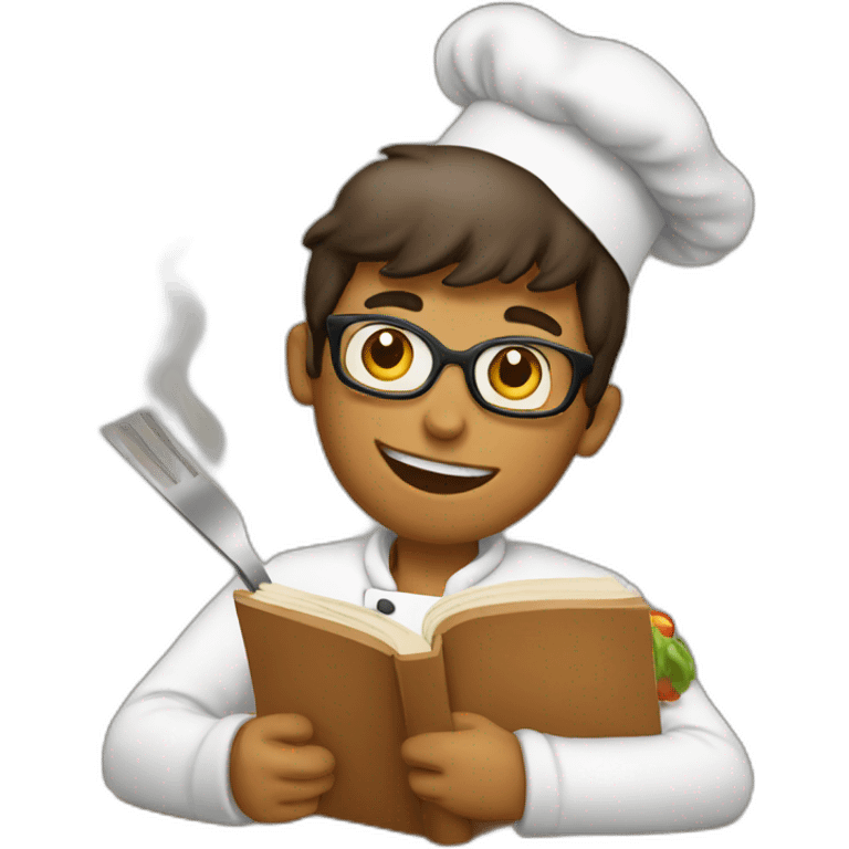 reading cooking emoji