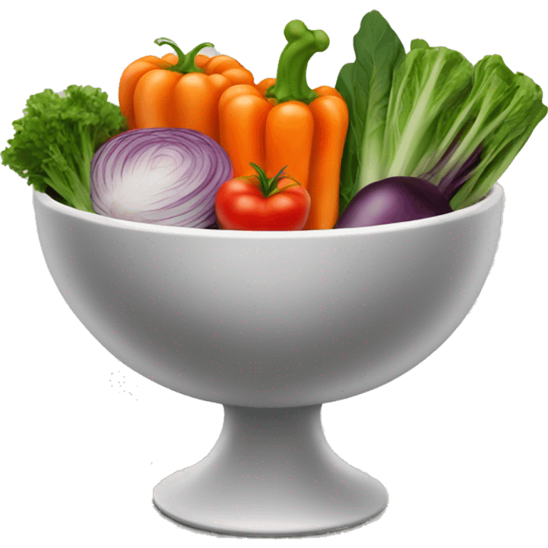 Bowl with vegetables  emoji