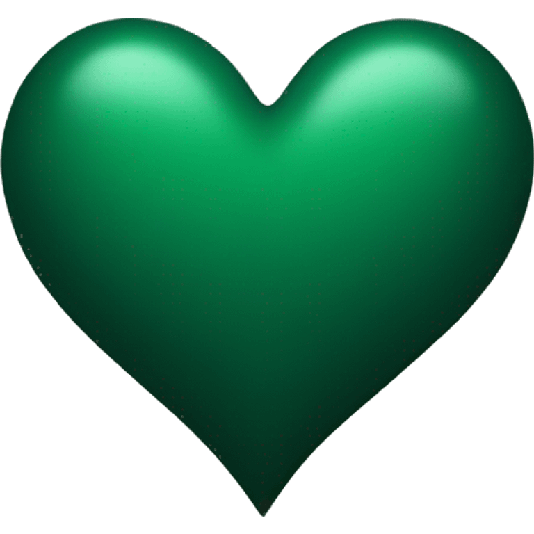 Darkgreen heart emoji