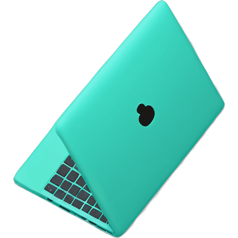 Turquoise Laptop emoji