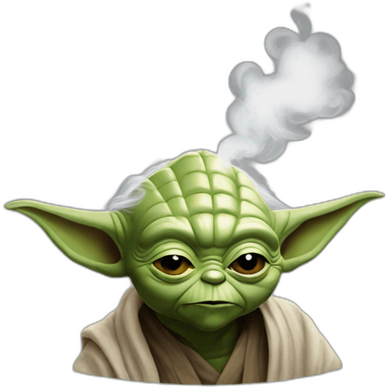 Yoda smoke emoji