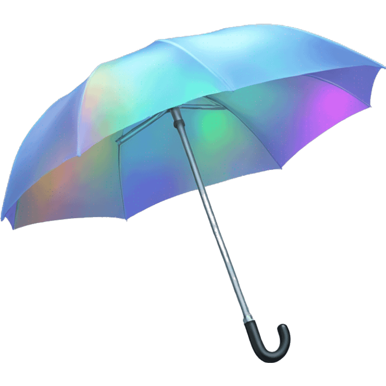 Holographic umbrella emoji