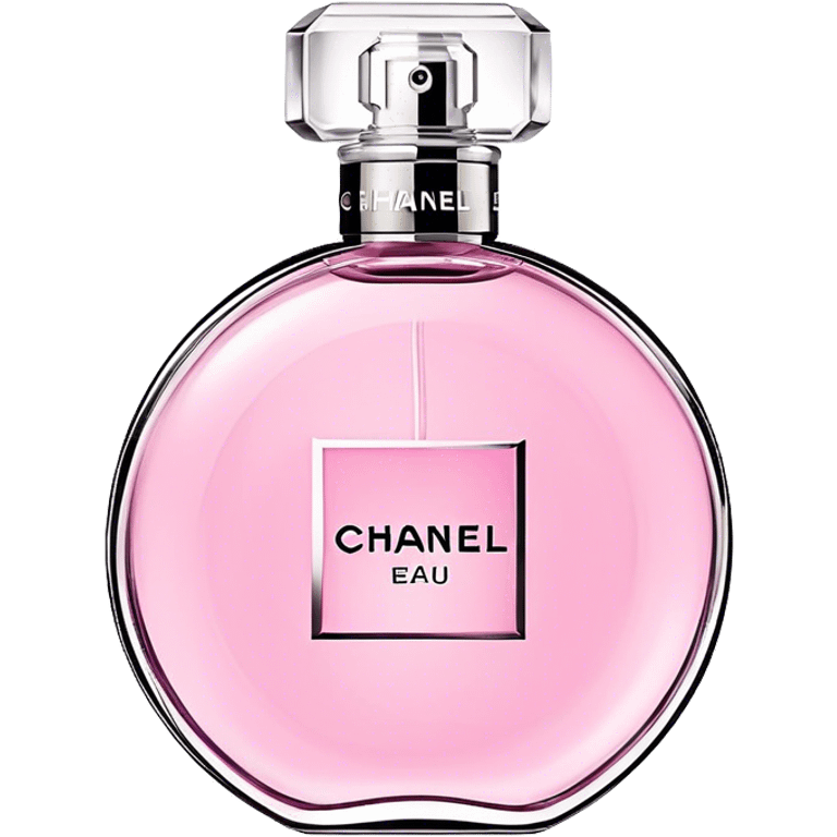 Chanel eau tendre, round bottle emoji