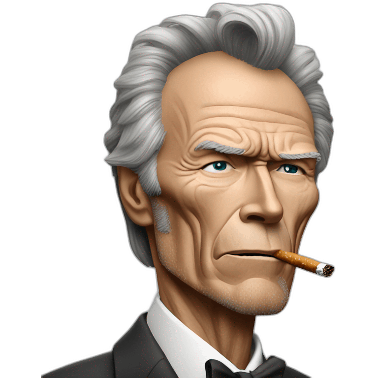 Nodrawing clint eastwood smoking emoji