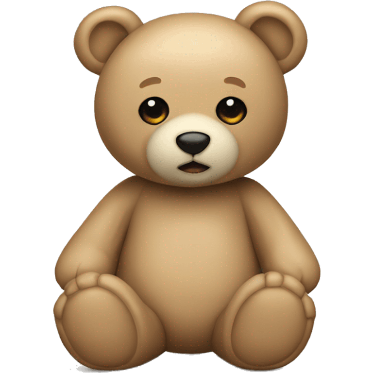 Beige teddy bear emoji