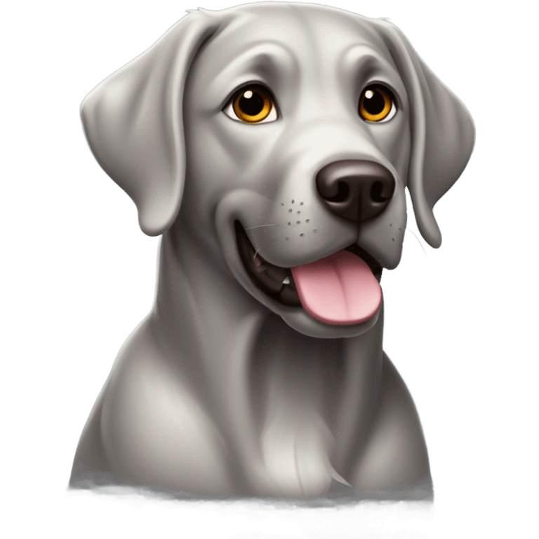 Silver lab emoji