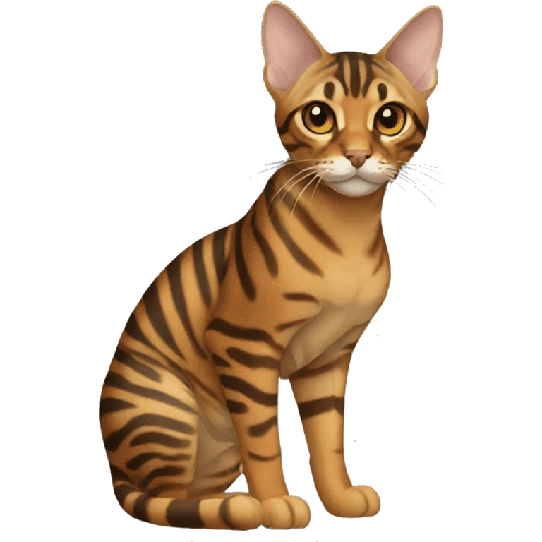 Toyger Cat Breed Full Body emoji