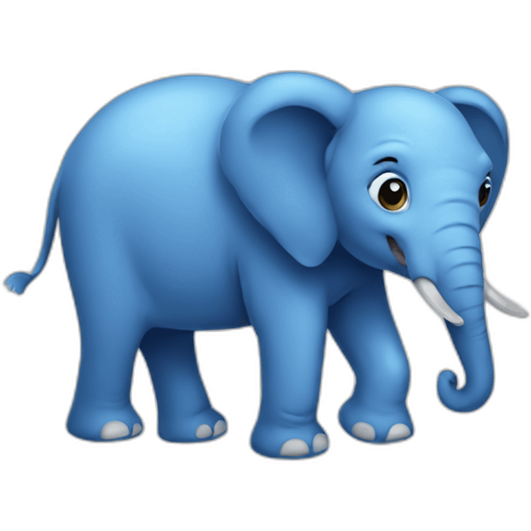 Blue elephant emoji