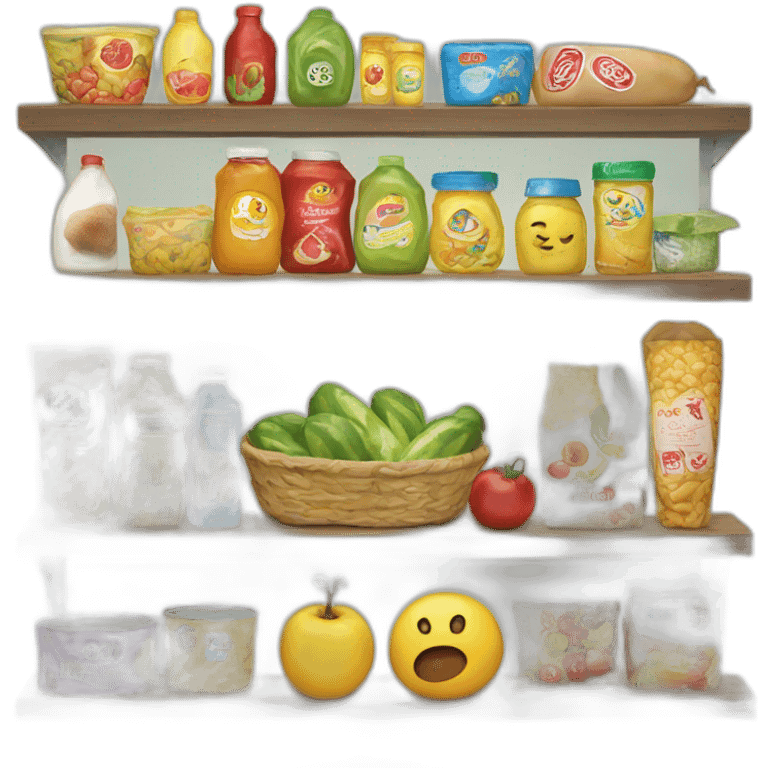 supermarket products emoji