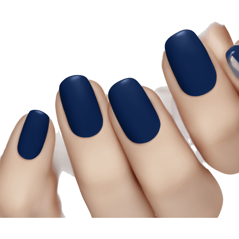 Navy blue manicure emoji