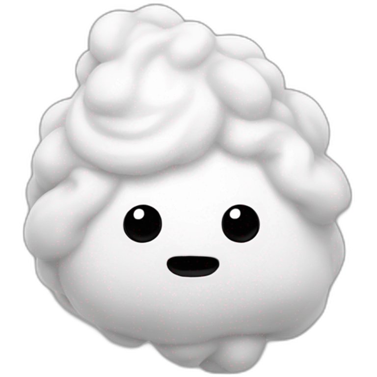 a white poo emoji