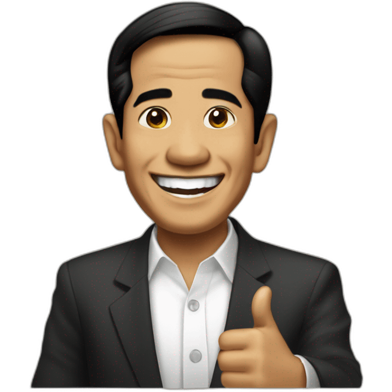 Jokowi thumbs up emoji