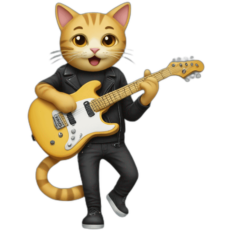 guitarist cat emoji