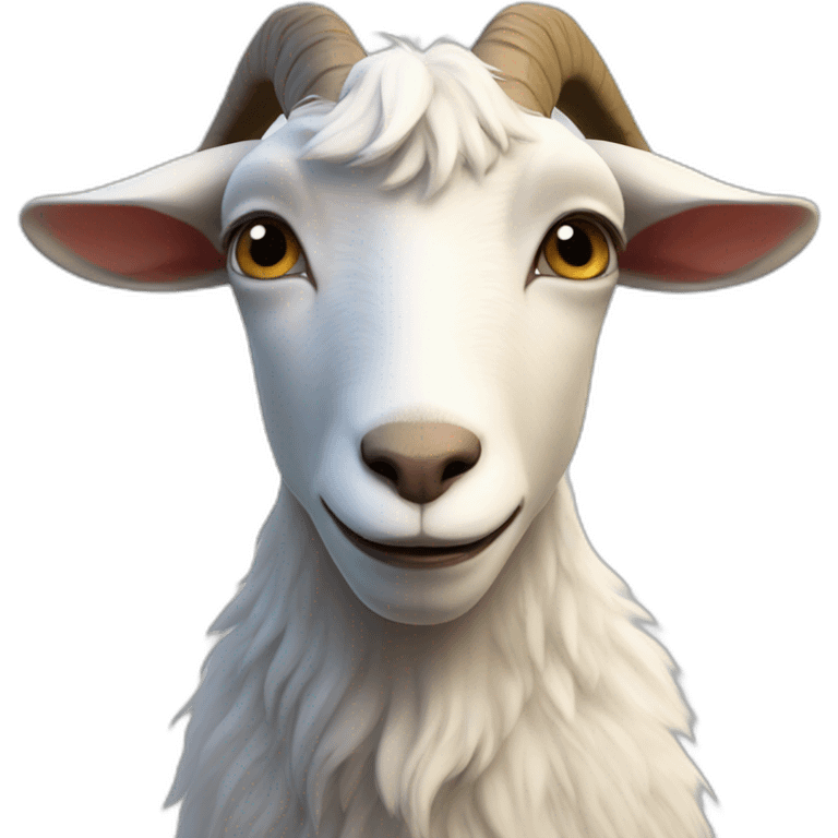 Goat facing existential dread emoji