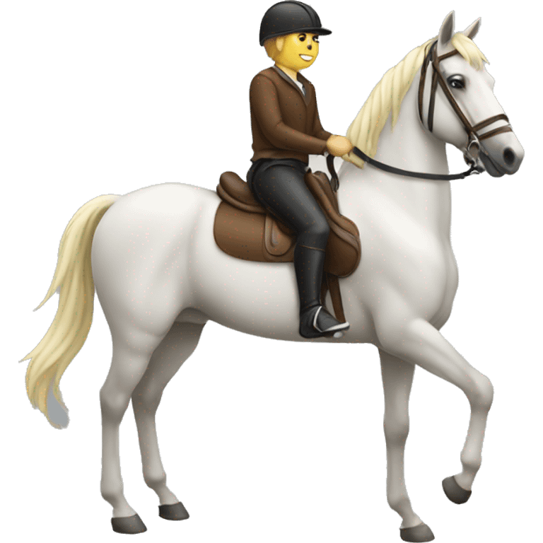 HORSE with rider  emoji