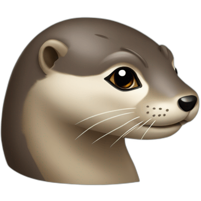 loutre sur tourtue emoji