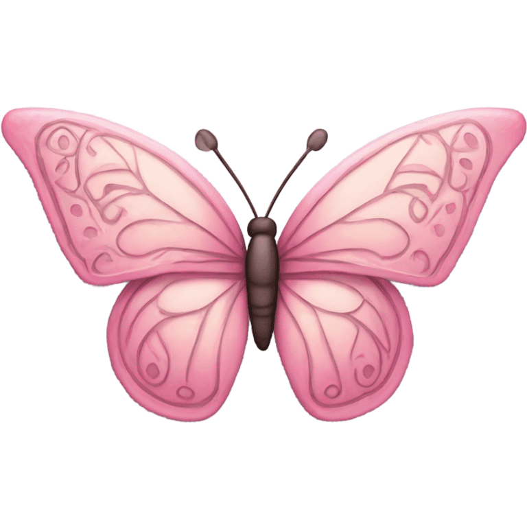 Pink butterfly emoji