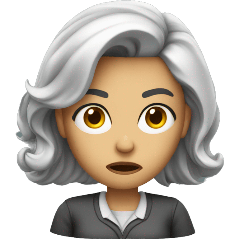 angry female teacher emoji