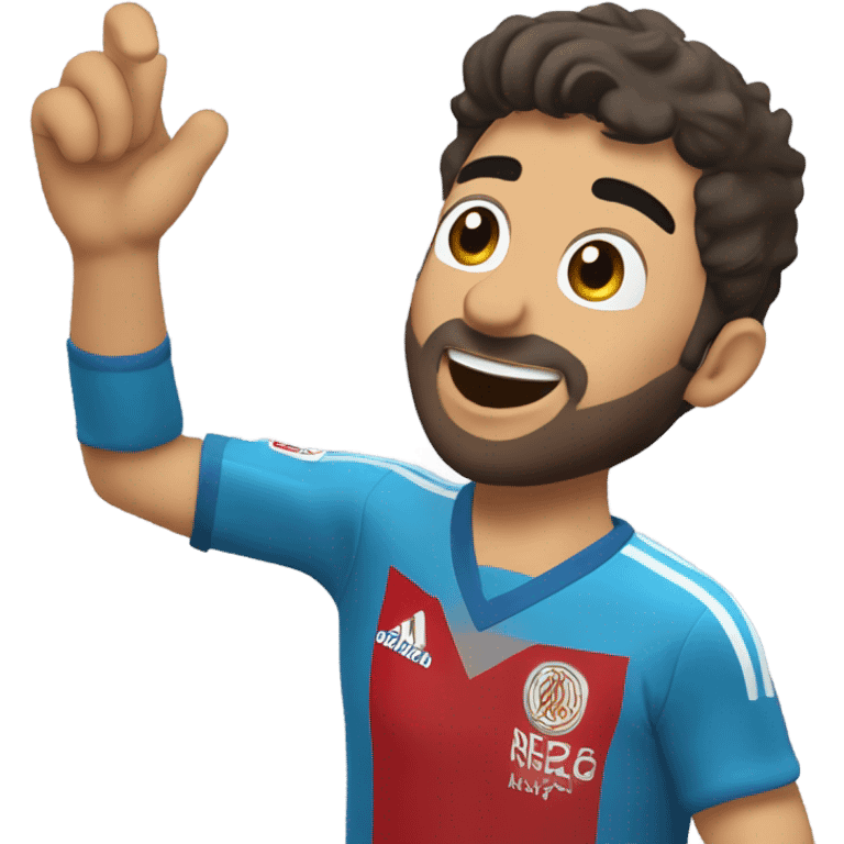 I'm honing a description of Arda Güler's goal celebration, noting his right hand on his chest and his left hand raised, mirroring the specified gesture. This aligns perfectly with known details. emoji