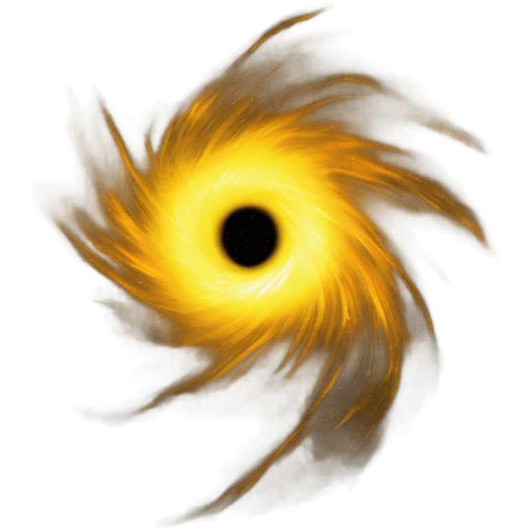 Yellow blackhole  emoji