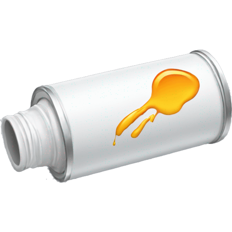 Tube of a paint emoji