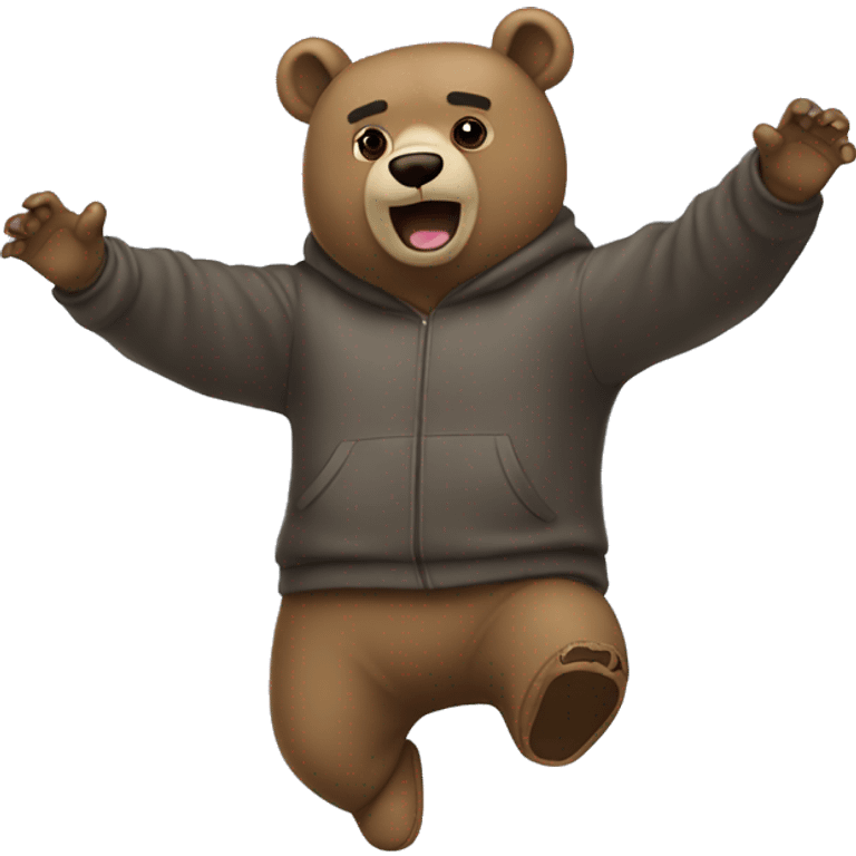 Kanye bear flying emoji