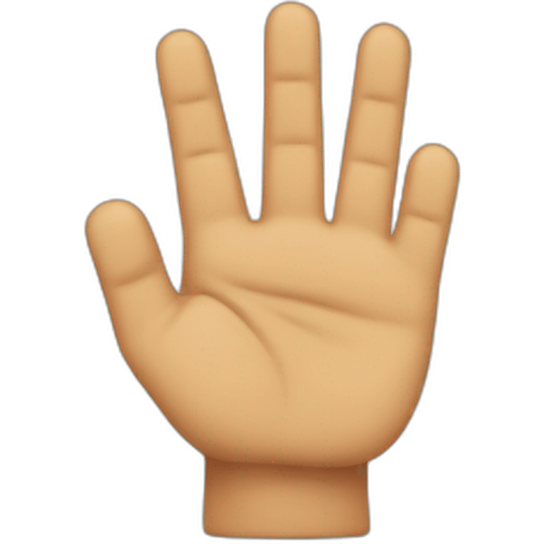 3 Fingers emoji