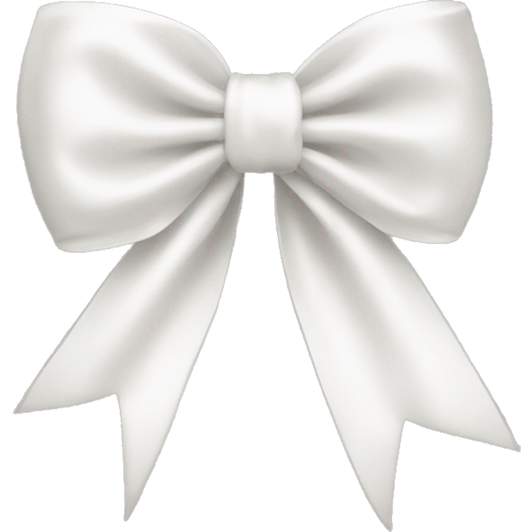 white satin bow emoji