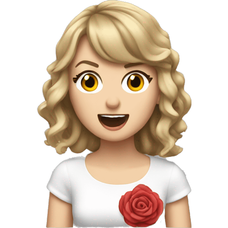 Taylor swift singing emoji