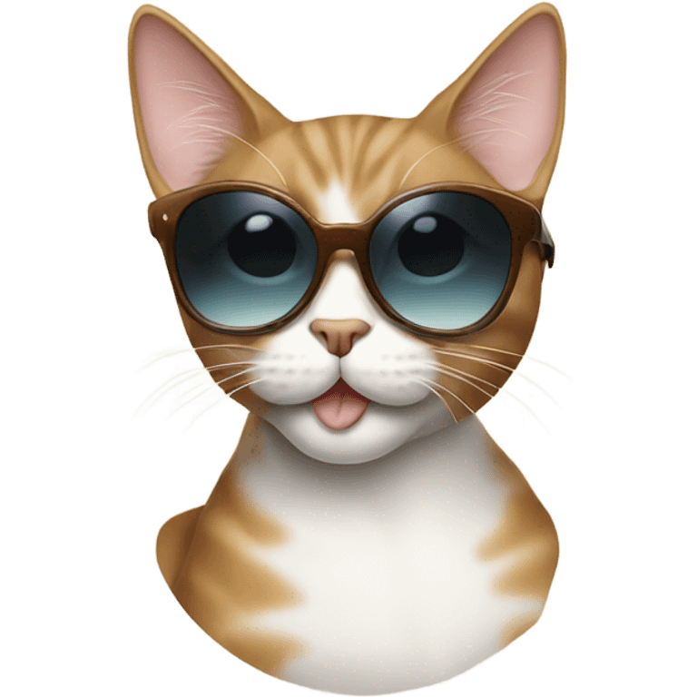 Cat with sunglasses emoji