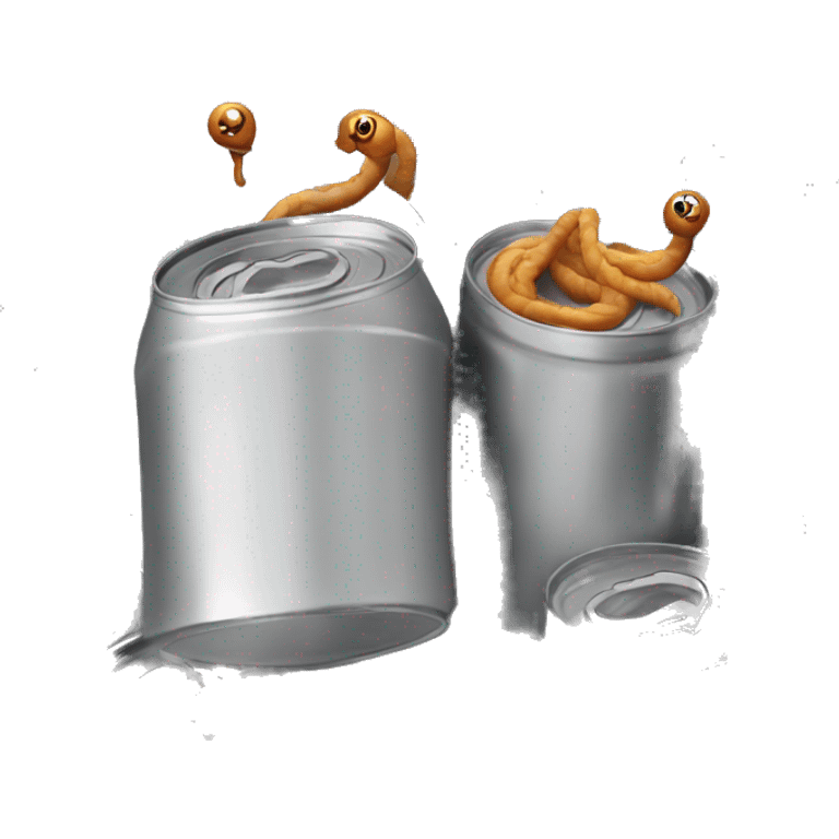 Worm in a can  emoji