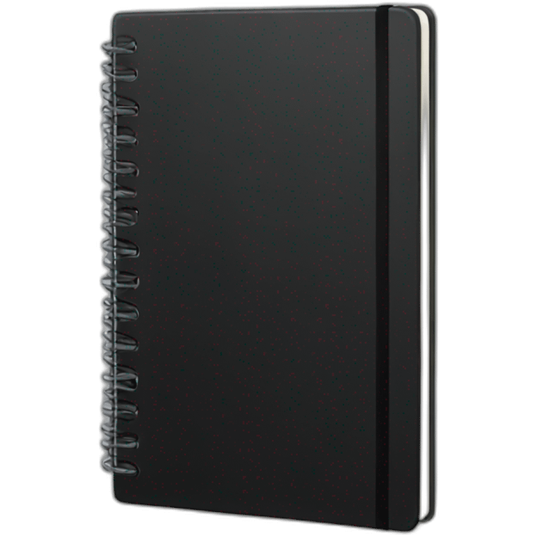 Black notebook emoji