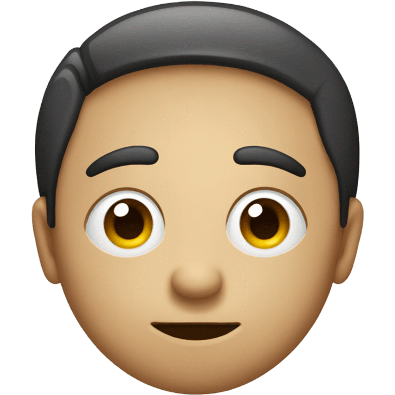 A round-faced emoji with slightly raised eyebrows, eyes looking to the side with a skeptical or unimpressed expression. The mouth is either a small, straight line for a neutral look or slightly curved downward for mild disapproval. emoji