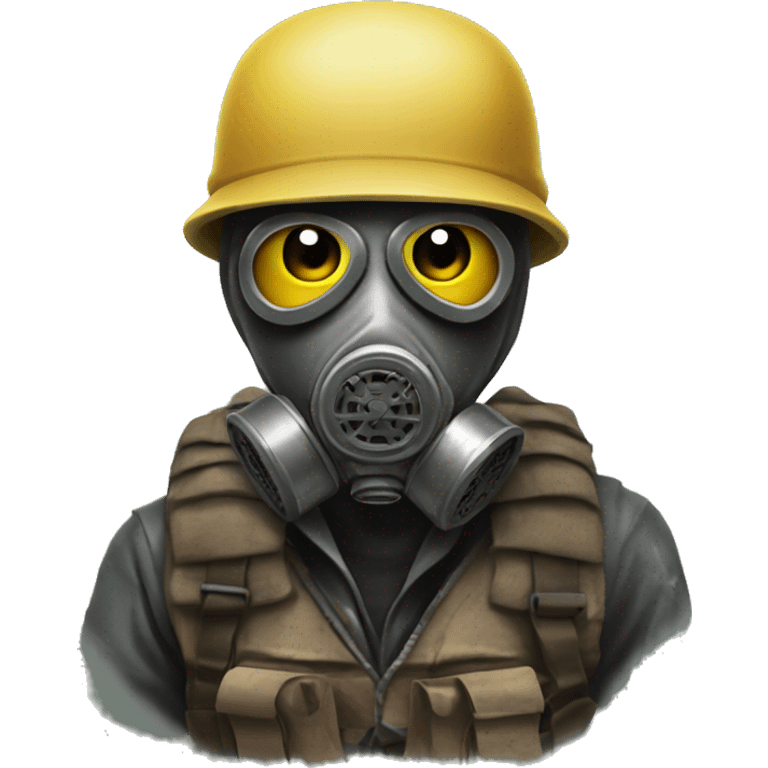 post apocalyptic survivor in gasmask emoji