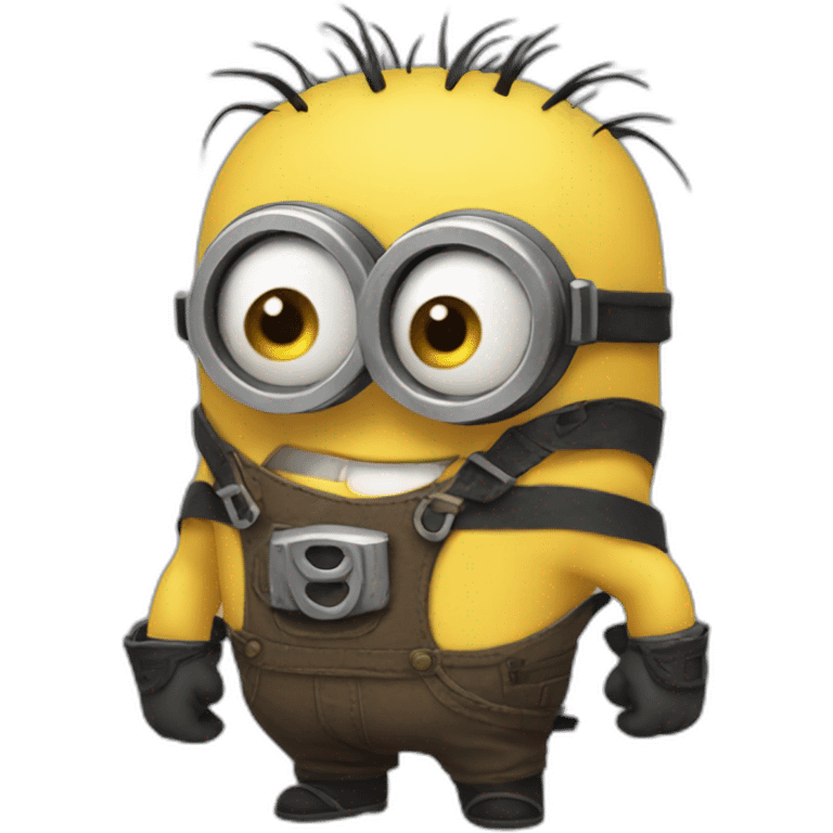 cursed minion with big muscles emoji