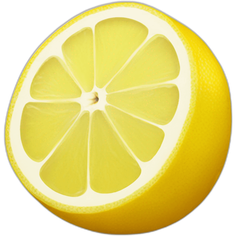 lemon with a smile emoji